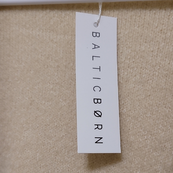 Baltic Born Women's Ellison Lapel Open Front Cardigan In Oatmeal - Picture 4 of 5